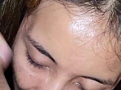 watch me explode cumshot straight into her eager mouth