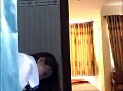 Ha Yen bends over in the bathroom, her big tits bouncing as the VIP customer pounds her from behind doggystyle