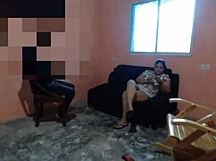 unfaithful wife deepthroats husband's friend then rides him hard cumshot