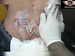 hey check out celebrity tattoo artist like anitta inking model alexia duchan ts ass best moments