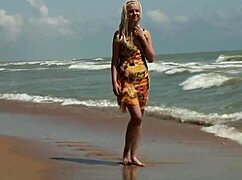 What if gorgeous teen Agnes bares her naked curves ocean-side?