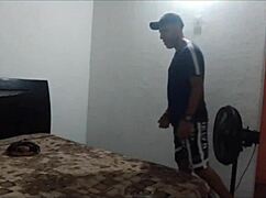 unfaithful wife deepthroats husband's friend then rides him hard cumshot