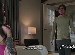 Stepsis Charlotte Sins caught by 18yo stepbro Tyler Cruise trades pussy for silence