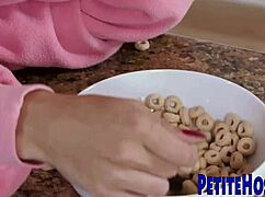 Ever wonder how this tiny tattooed teen spinner takes hardcore pounding so deep?