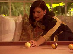 Pool Play? Brunette Spreads Legs Wide for Deep Ass Railing