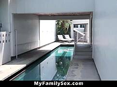 Stepdad rams stepdaughter's tight pussy hard for smoking taboo punishment