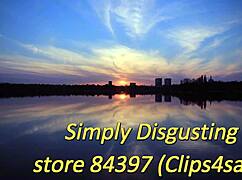 BBW femdom milf humiliates fat slave with fruit juice foot worship and total degradation