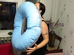 Does This Milf Looner Blowing Up Beach Circles In Heels Turn You On With Her Big Tits?