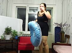 Does This Milf Looner Blowing Up Beach Circles In Heels Turn You On With Her Big Tits?