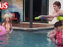 Jerkaoke Summer Orgy Explodes with Madison Morgan and Rosalyn Sphinx Handjobs