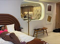 Milf pounds huge cock hard after erotic teasing massage