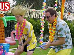 Jerkaoke Summer Orgy Explodes with Madison Morgan and Rosalyn Sphinx Handjobs