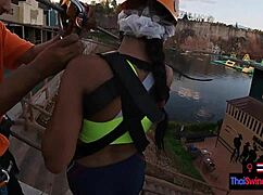 omg asian teen me 18+ havin amateur fun with boyfriend at waterpark then sex after... so hot