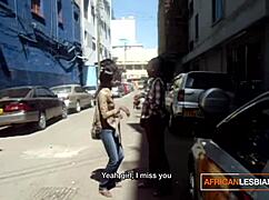 Young black amateurs share steamy moments in public toilets