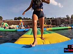 omg asian teen me 18+ havin amateur fun with boyfriend at waterpark then sex after... so hot