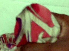 indian neighbor aunt in silk saree masturbates to cum