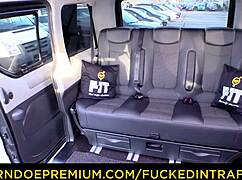 hey, watch this hot russian audrey jane swallow cum after backseat blowbang in taxi!