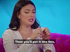 hot brazilian brunette with big ass licks shaved tattooed teen pussy using toys in california lesbian play.