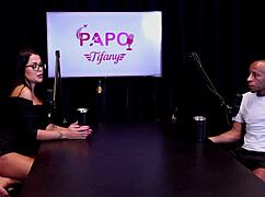 Watch this delicious mulata suck big black cock like a pro on sheer red