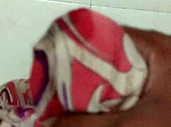 indian neighbor aunt in silk saree masturbates to cum
