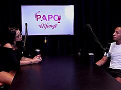 Watch this delicious mulata suck big black cock like a pro on sheer red