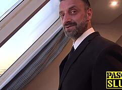 18yo Sub Ariell Aquinas Swallows Jizz After Anal Doggystyle Pounding