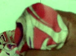 indian neighbor aunt in silk saree masturbates to cum