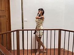 Blonde colombian threatens to expose affair unless you fuck her juicy shaved pussy now