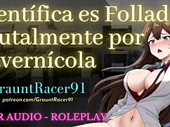 Hey, that big-dicked caveman pounds the scientist milf hard outdoors