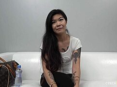 akasha coliun stars in her czech casting as asian beauty