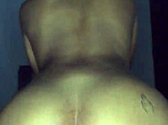 amateur curvy cowgirl riding leads to accidental creampie in fishnets