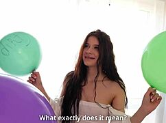 Stepbro slides inside me on his birthday claiming every gift