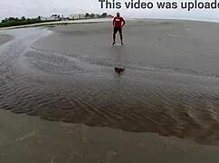 skinny beach slut takes massive cock balls deep in her tight pussy