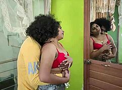 horny indian college girl sneaks to private room for boyfriend's hard pounding