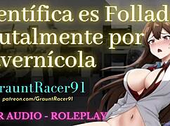 Hey, that big-dicked caveman pounds the scientist milf hard outdoors