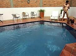 on vacation hanging out and chilling with step-nephew