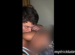 enjoying my girl's big natural tits up close