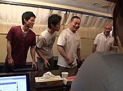 japanese milf cheats sitting on huge monster cock then rides it poolside like a pro