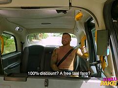 Redhead Tempts Muscular Brit in Steamy Taxi Ride