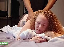 damn, lucky kween bunny's fat bbw ass gets monster bbc doggystyle spanking