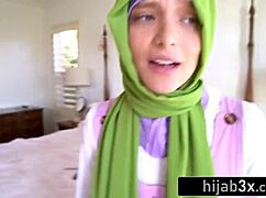 bored muslim teen babe rides cock deep during muharram 😈🍆