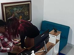 Hey that horny secretary begs me to pound her wet pussy 😈🍑🔥