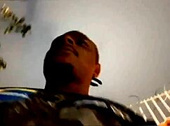 Esse gostoso chokes my throat deepthroats monster cock gagging in bedroom