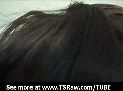 i'm so hard watching this latina shemale take anal bareback deep