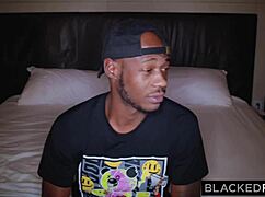 Rookie gets devoured by BBC pros avery and vicki in wild interracial threesome with blowjobs and doggystyle.