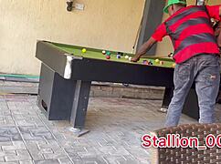 skinny ebony teen 18+ moans as big black cock rams her tight pussy creampie closeup after interview