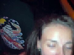 I dance without panties flashing my big tits to seduce guys into outdoor doggystyle sex