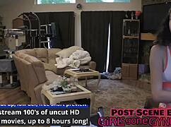 aria nicole's shaved pussy hides behind those huge hooters dare peek?