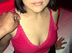 oh no my stepdad punishes me with his huge cock for watching porn don't tell stepmom 😈🍆💦