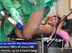 hey eliza sheilds you're our new latex glove tickle toy screaming in orgasm